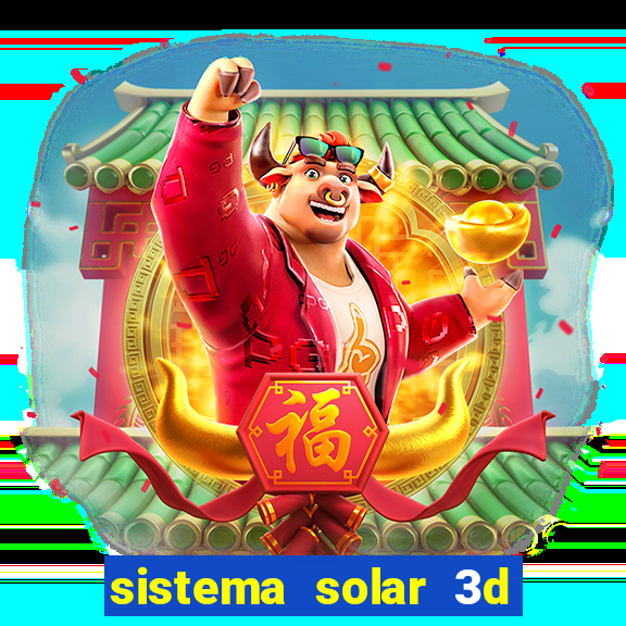 sistema solar 3d em movimento